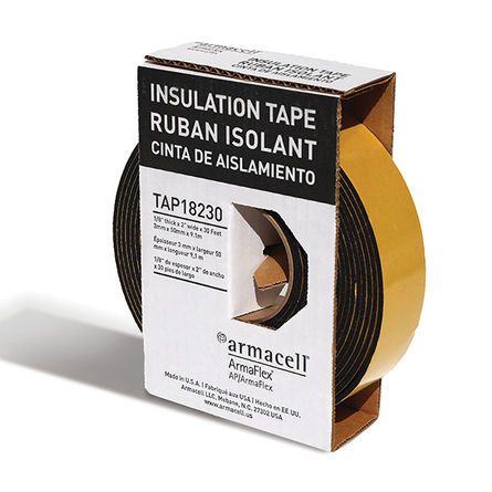 AP/ArmaFlex Insulation Tape provides a fast, easy method of insulating pipes and fittings.